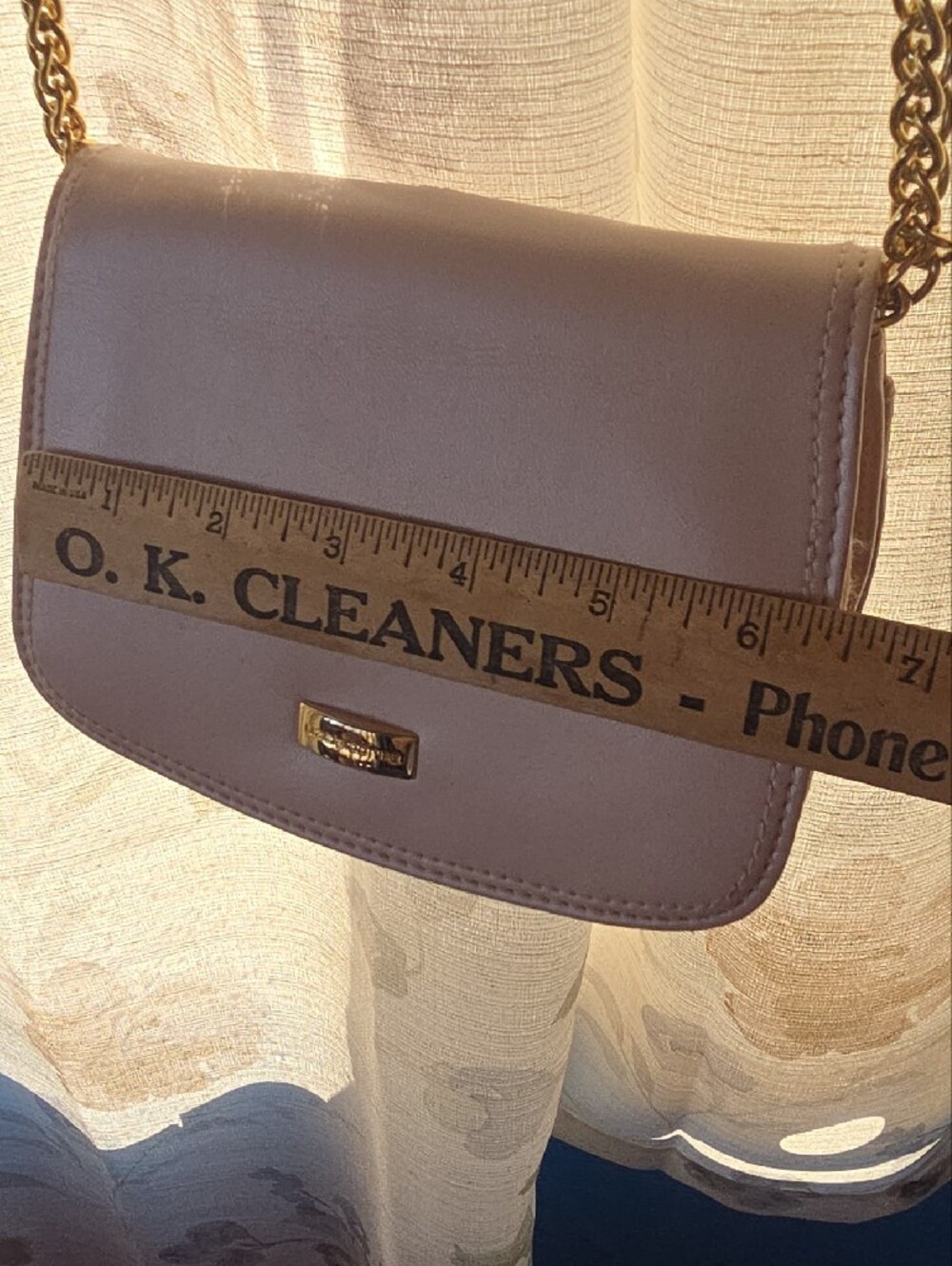 Liz Dusty Rose Crossbody Bag with Gold Accent Good Unused Condition - Picture 12 of 12